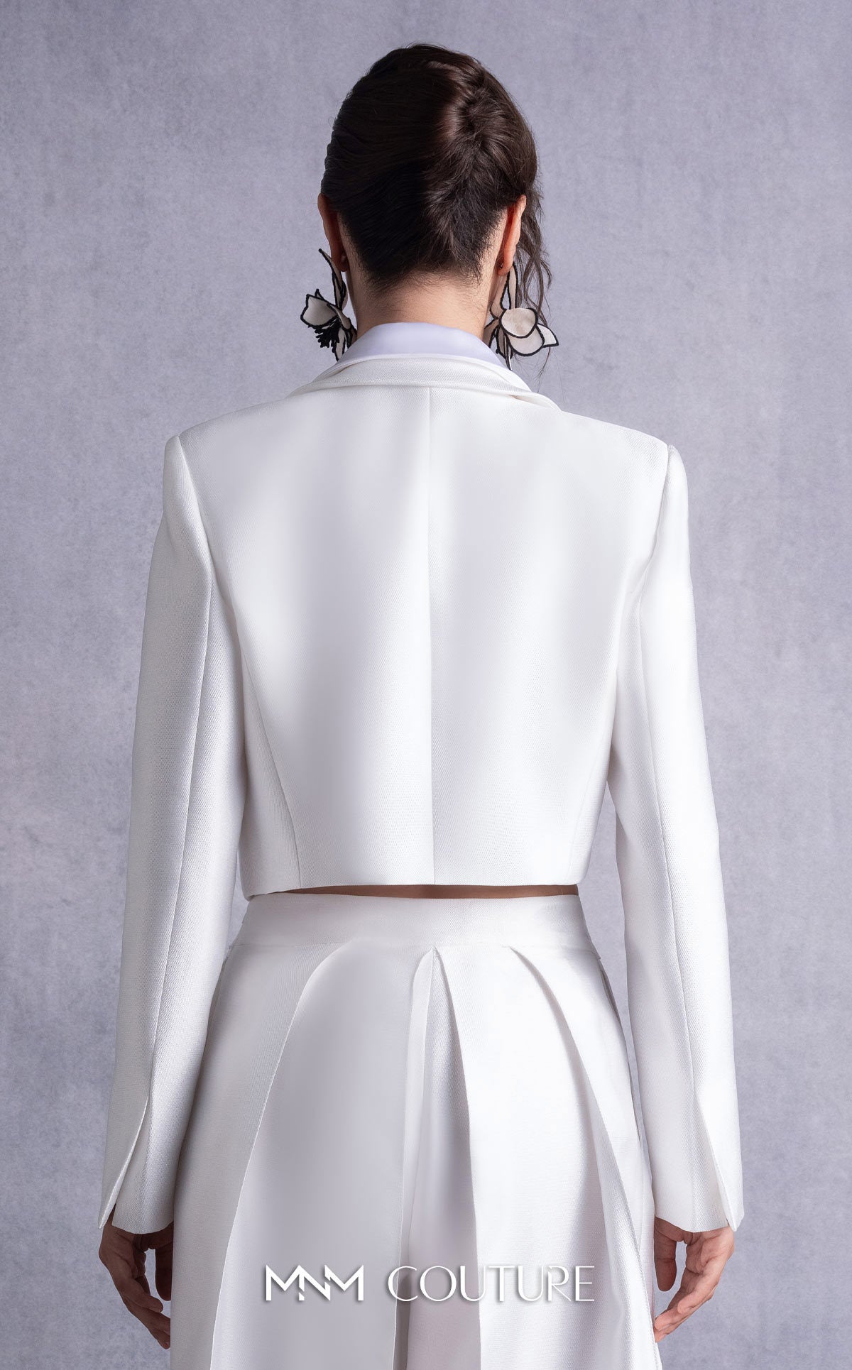 Gaby Charbachy GOS2515 Off-White One-Shoulder Gown