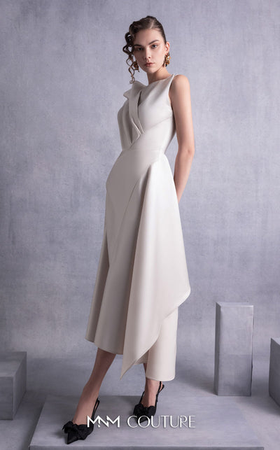 Gaby Charbachy GOS2517 Gold One-Shoulder Dress