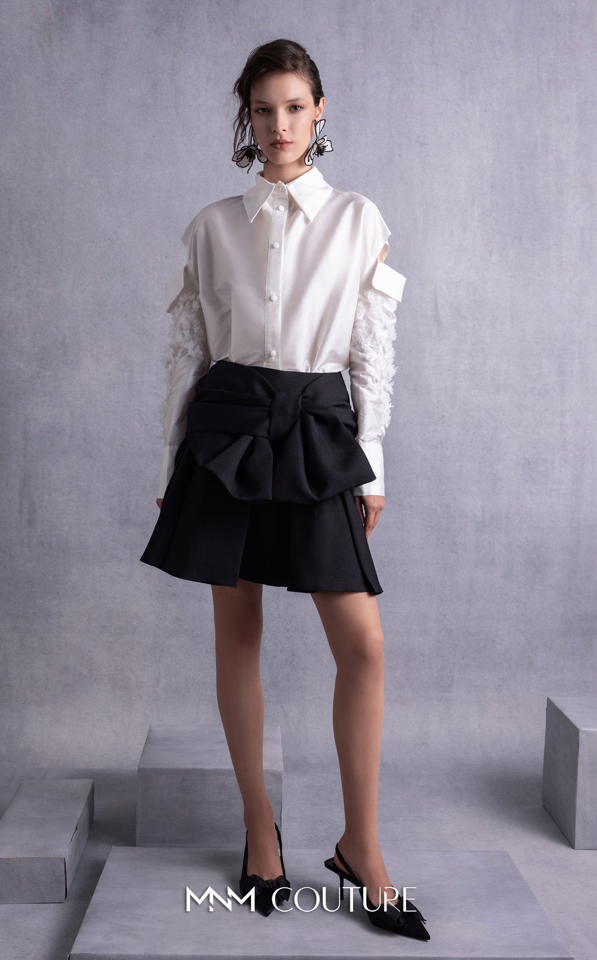 Gaby Charbachy GOS2519 White/Black Dress