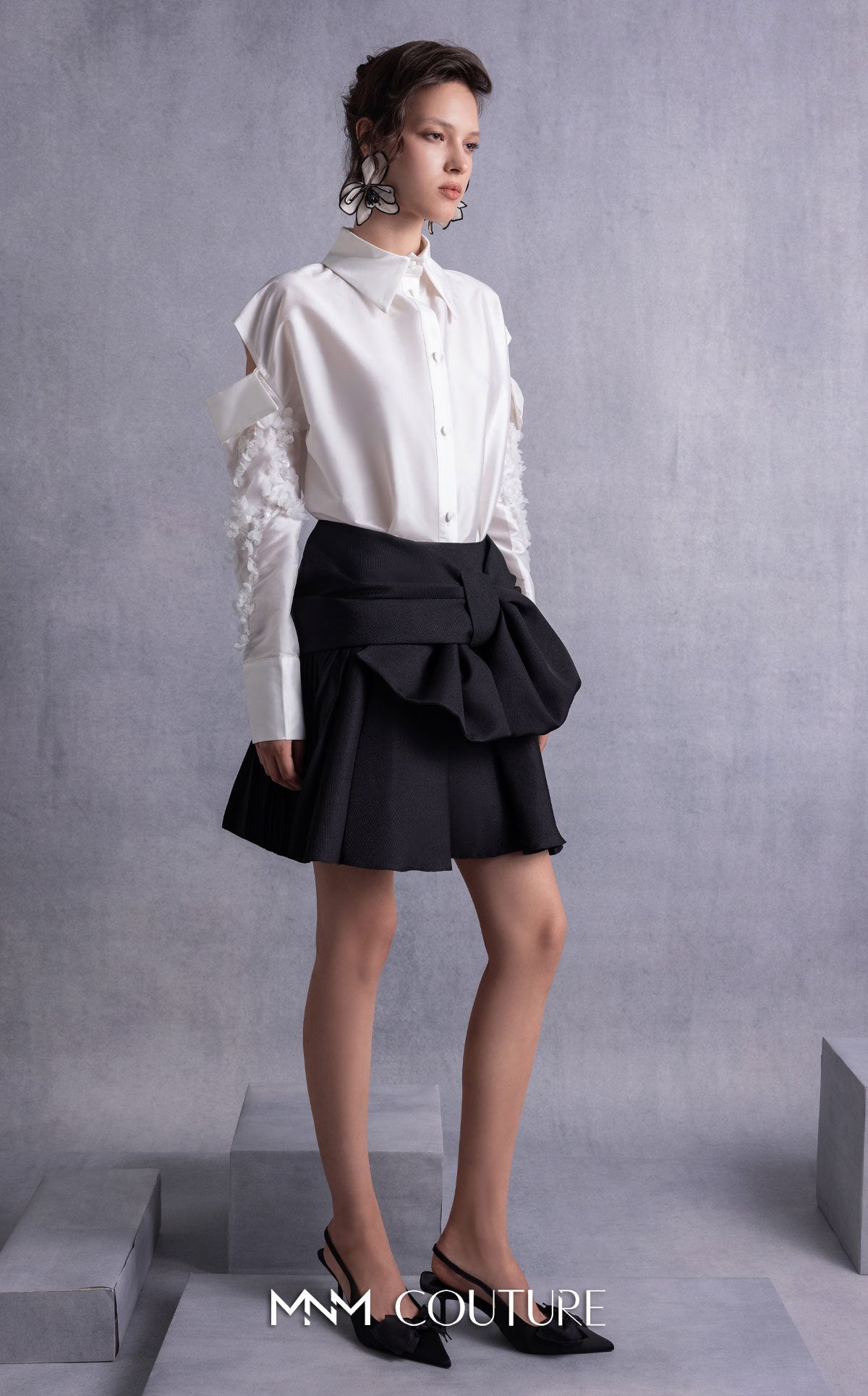 Gaby Charbachy GOS2519 White/Black Dress