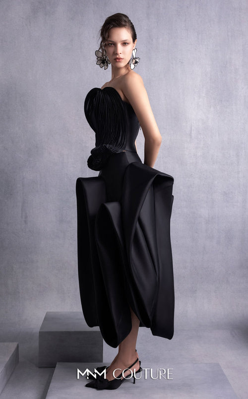 Gaby Charbachy GOS2520 Black Satin Gown