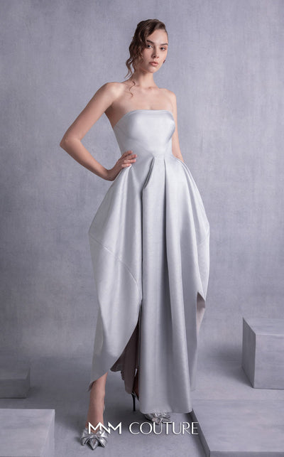 Gaby Charbachy GOS2521 Silver Cocktail Dress