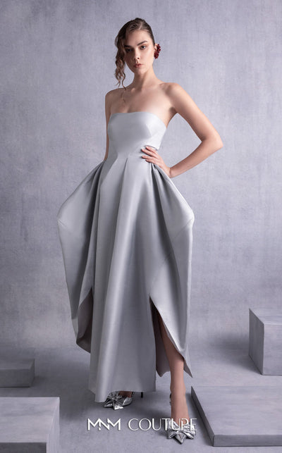 Gaby Charbachy GOS2521 Silver Cocktail Dress