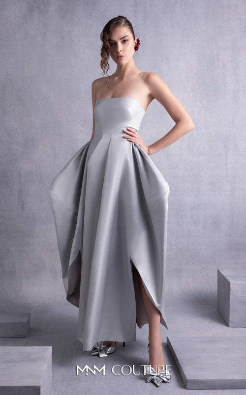 Gaby Charbachy GOS2521 Silver Cocktail Dress