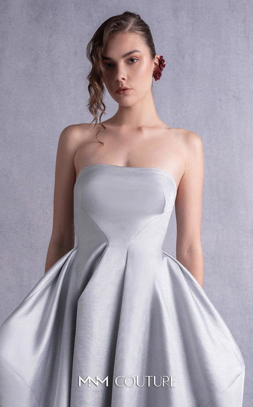 Gaby Charbachy GOS2521 Silver Cocktail Dress