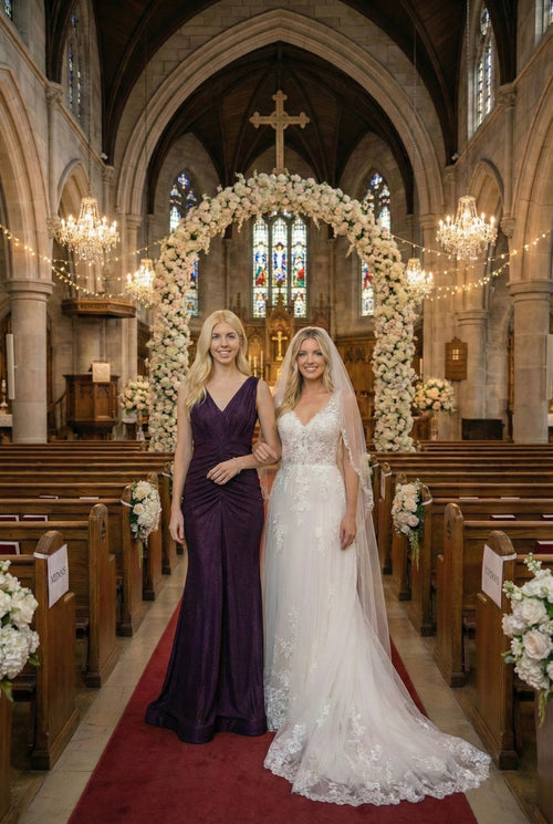 Amelia Couture 370 Sleeveless Bodycon Stretchy Bridesmaids Dress