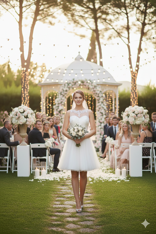 Ivory Graduation Dress | Commencement Ceremony Party Outfit by MQ1429