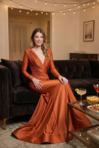 Orange Mother Of The Bride Dresses