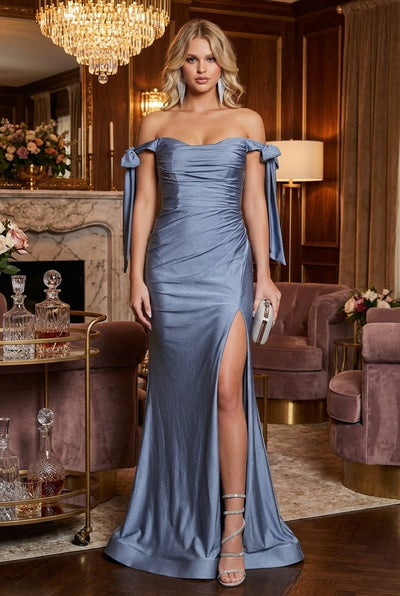 Victorian Lilac Bridesmaid Dresses in Satin and Plus Size Gowns Victorian Lilac / 10