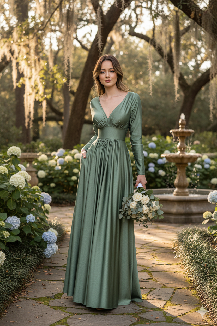 Mother Of The Bride Dress Long Sleeve Formal Gown By Lenovia 5231