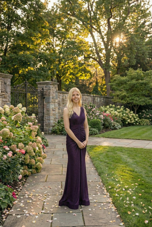 Amelia Couture 370 Sleeveless Bodycon Stretchy Bridesmaids Dress