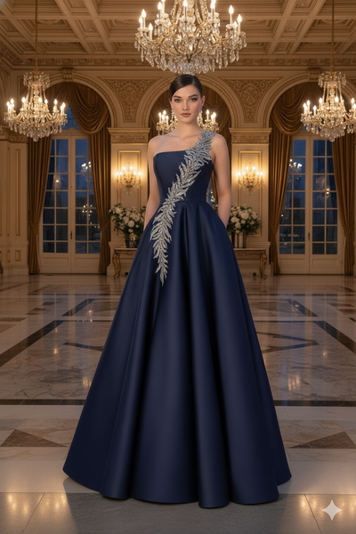 Terani Couture 1912E9202 One Shoulder Floor-length Ball Gown