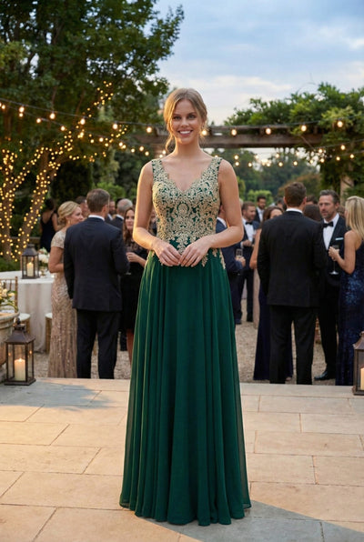 Eva USA 5233 Long Mother of the Bride Chiffon Formal Dress