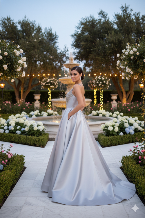 Terani Couture 1912E9202 One Shoulder Floor-length Ball Gown