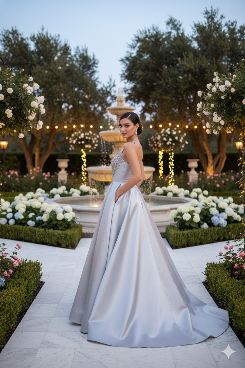 Terani Couture 1912E9202 One Shoulder Floor-length Ball Gown