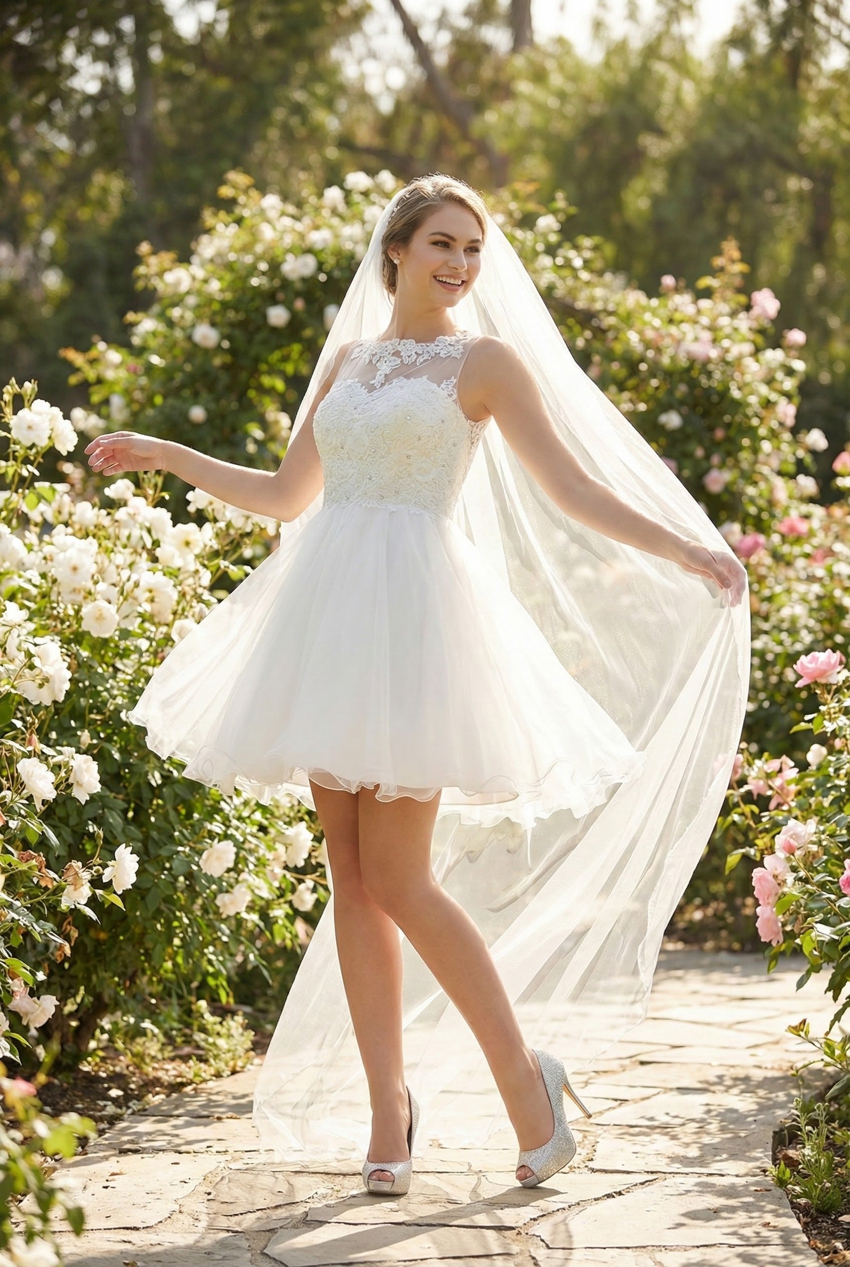 Ivory Graduation Dress | Commencement Ceremony Party Outfit by MQ1429