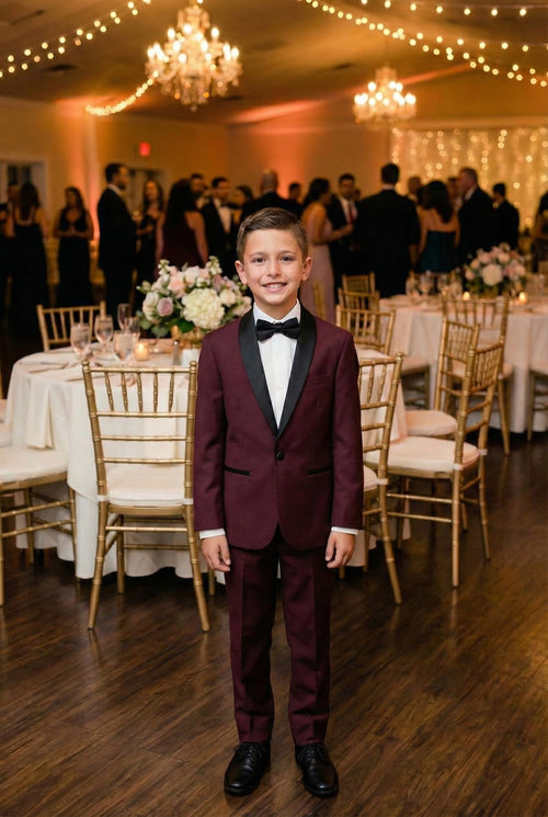 "Trent" Indigo 5-Piece Tuxedo Set by Perry Ellis Kids