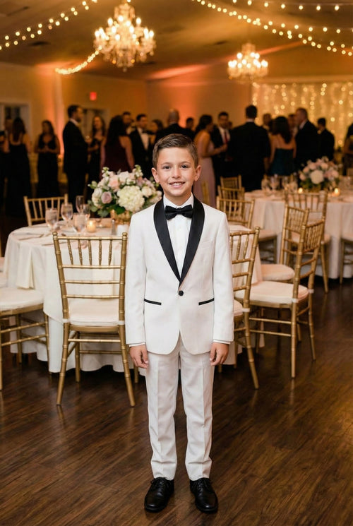 "Trent" Indigo 5-Piece Tuxedo Set by Perry Ellis Kids