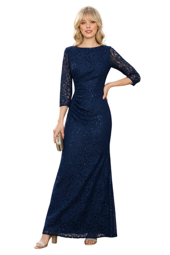 Lenovia 5239 Modest Lace 3/4 Sleeve Mother of the Bride Formal Gown-New Collection