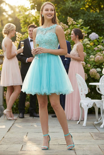 Dama Dresses for Quinceanera in Aqua Style MQ1429 Quince Outfit