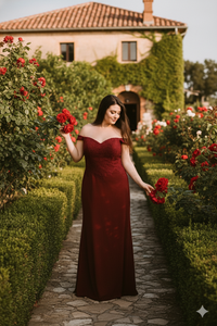 May Queen Off The Shoulder Formal Gown