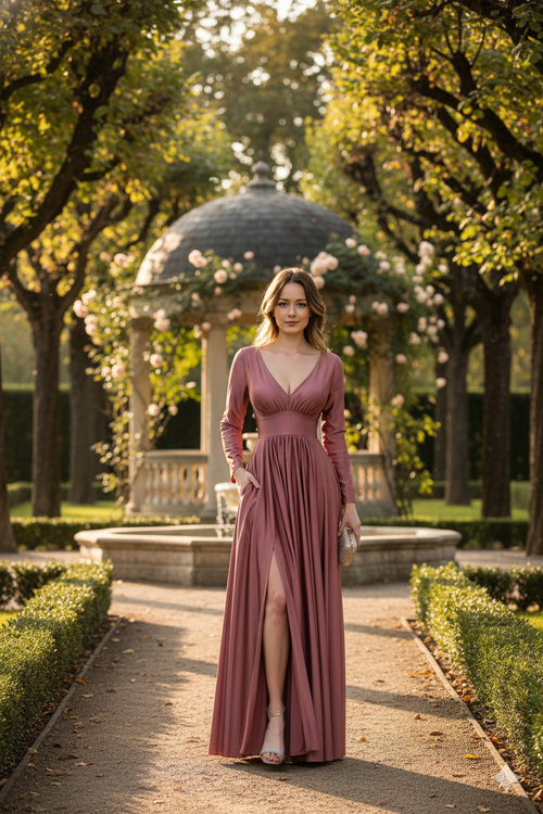 Mother Of The Bride Dress Long Sleeve Formal Gown By Lenovia 5231