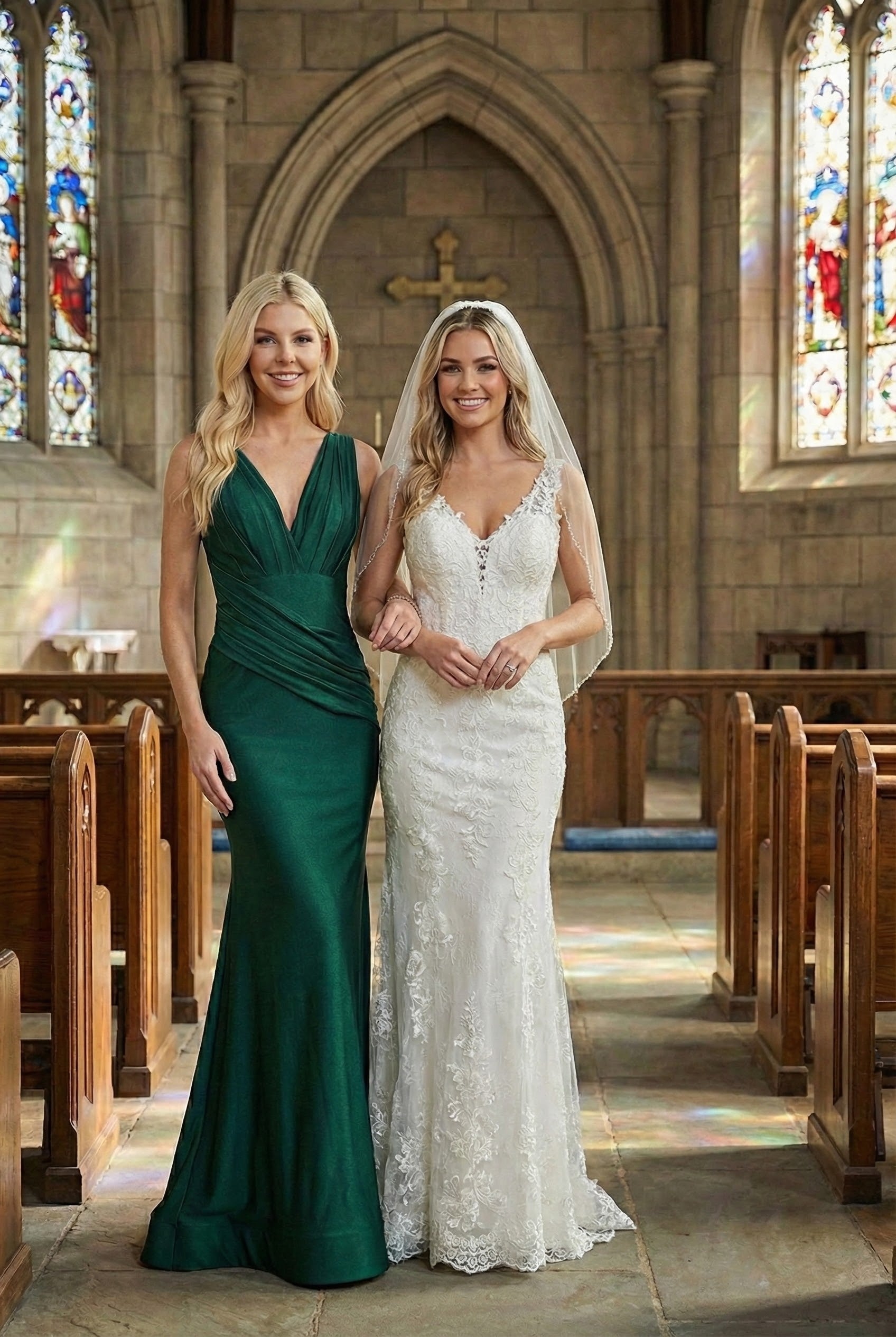 Emerald Green Bridesmaid Dresses-Inexpensive Amelia Couture 370 Bodycon