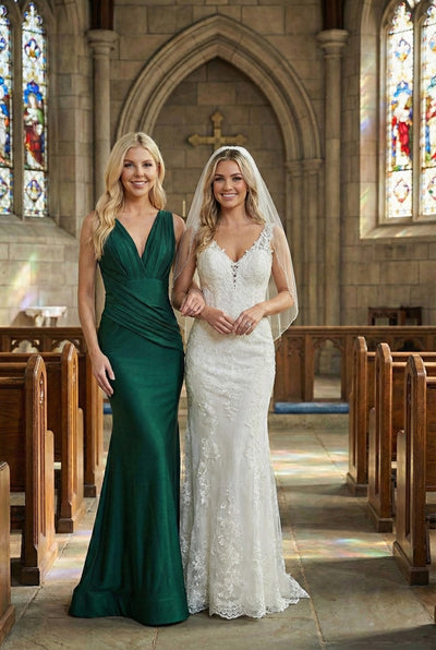 Emerald Green Bridesmaid Dresses-Inexpensive Amelia Couture 370 Bodycon