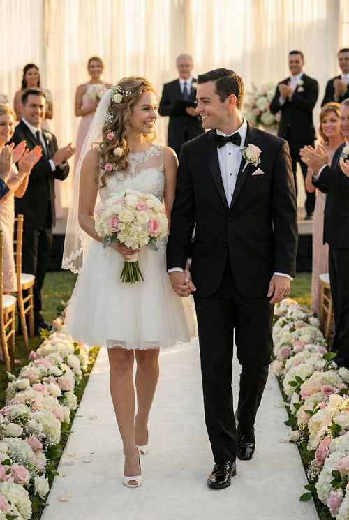 Ivory Graduation Dress | Commencement Ceremony Party Outfit by MQ1429