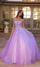 Vestido de fiesta de tul con purpurina brillante H1271