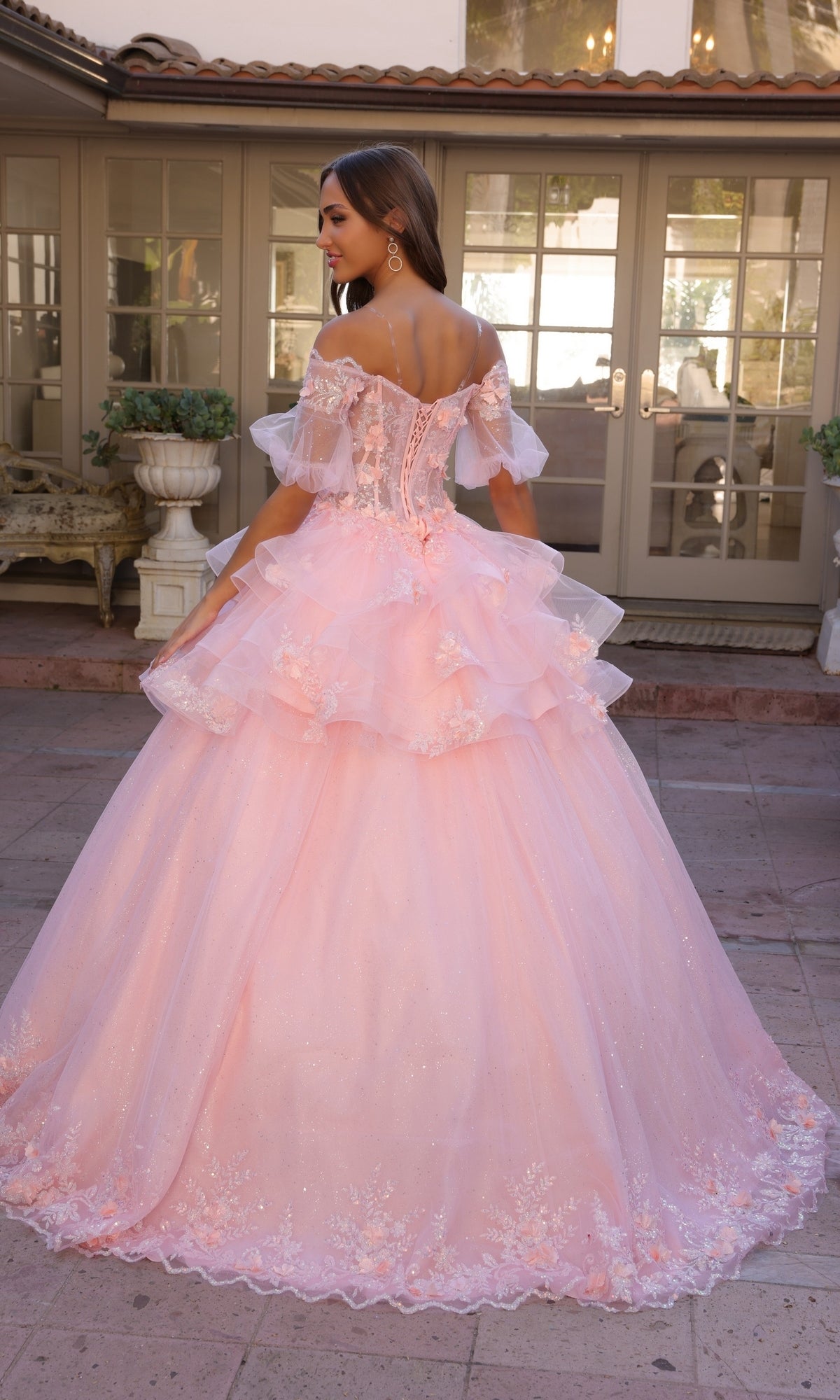 Elegante vestido de fiesta formal con falda desmontable H1360