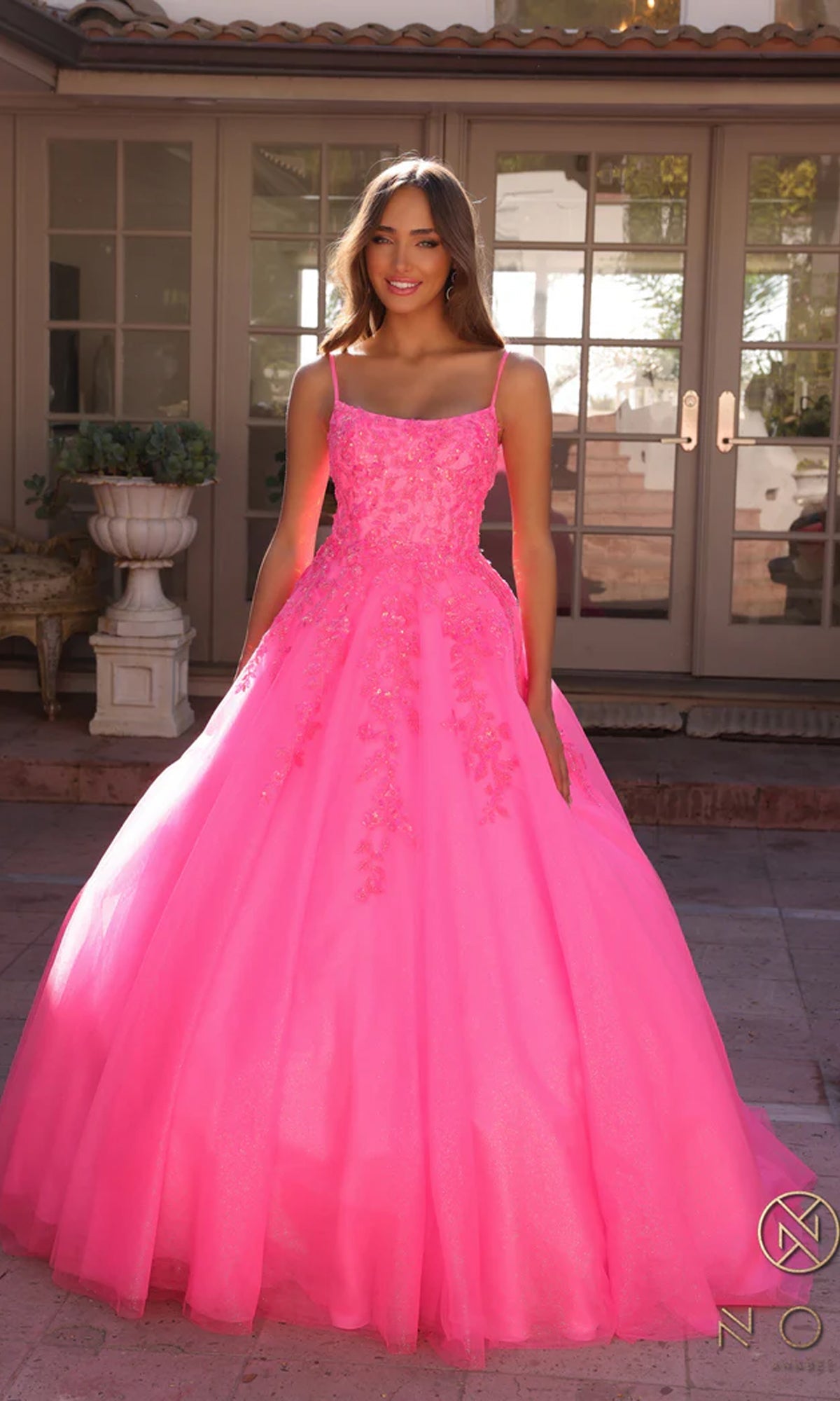Hunter Green Embellished Long Prom Ball Gown H1464
