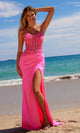 Nox Anabel H1670 Long Prom Dress with Sheer Bodice