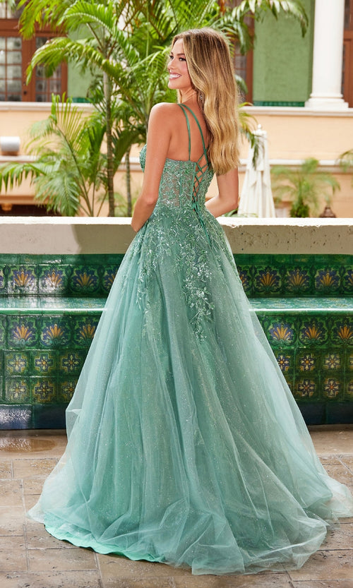 Nox Anabel H1682 Long Glitter Tulle Prom Dress