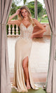Elegante vestido de fiesta largo con corsé y cordones de Nox Anabel H1683