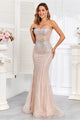 High Couture HC1006 Fitted Long Formal Beaded Corset Prom Gown