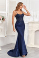 High Couture HC1007 Fitted Prom Long Formal Beaded Evening Gown