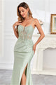 High Couture HC1007 Fitted Prom Long Formal Beaded Evening Gown