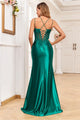 High Couture HC1010 Long Pleated Formal Lace Applique Prom Dress