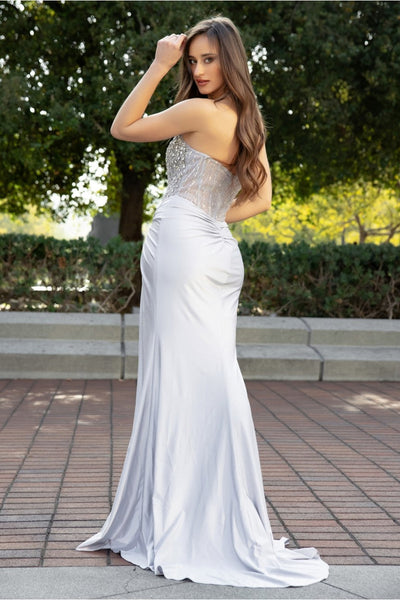 High Couture HC1015 Prom Long Fitted Formal Beaded Evening Dress