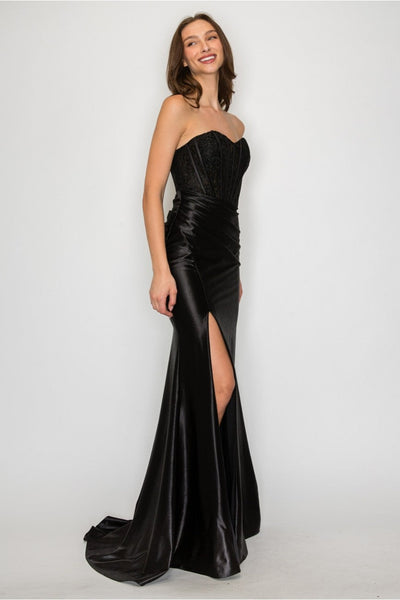 High Couture HC1023 Prom Long Formal Evening Lace Dress