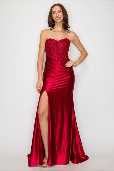 High Couture HC1023 Prom Long Formal Evening Lace Dress