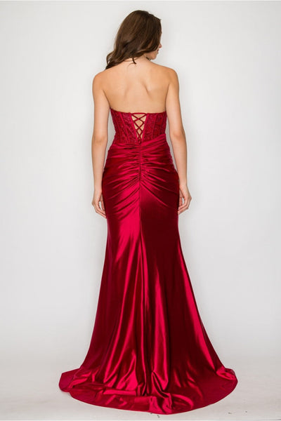 High Couture HC1023 Prom Long Formal Evening Lace Dress