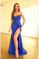 Prom Dresses Prom Formal Fitted Long Slit Dress Royal