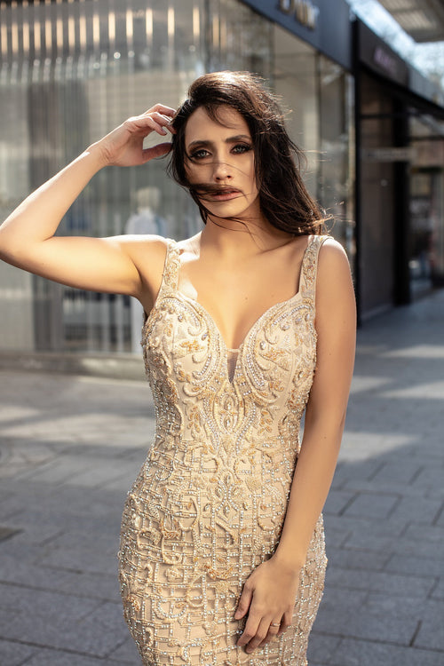 Chic and Holland Nude Dress