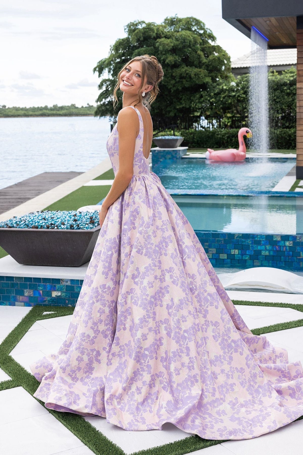 PORTIA & SCARLETT Lilac/Pink dress