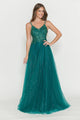 Hunter Green Wedding Guest Dress Black Tie Formal Gown Plus Size 8183