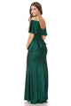 Bridesmaid Dress V-Neck Ruffled Sleeve Evening Dress By Lenovia 5282