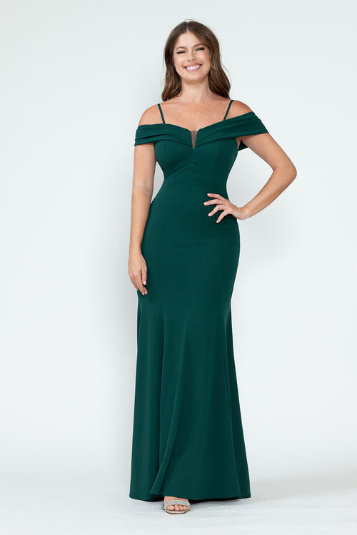 Vestido de alfombra roja con hombros descubiertos y corte sirena, de Lenovia 5317