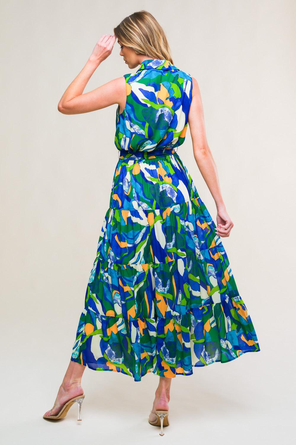 Flying Tomato BLUE GREEN DRESSES